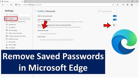 How to Clear a Saved Password in Microsoft Edge