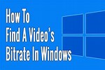 How to Find Bit Rate for Windows XP