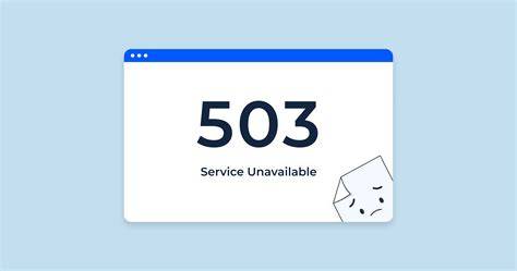 Understanding the 503 Service Unavailable Error