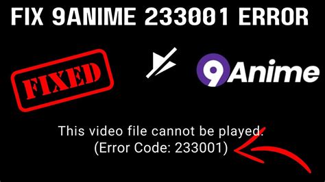 Why Does 9anime Error Code 23301 Happen?