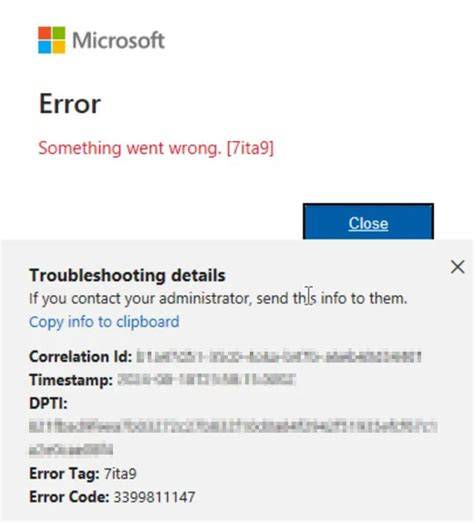 Understanding Error Tag: 7ita9 Error Code: 3399811147