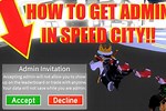 How to Get Admin in Speed City