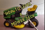 How to Level a Mower Deck Using Two Inch Blocks