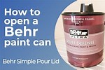 How to Open the Behr Ultra Paint Can