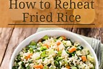 How to Reheat Frozen Fried Rice