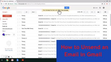 How to Unsend an Email Gmail
