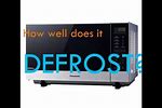 How to Use Defrost On Panasonic Microwave