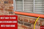 How to Use Extension Cord through a Window