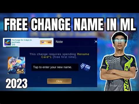 How to change name in ML