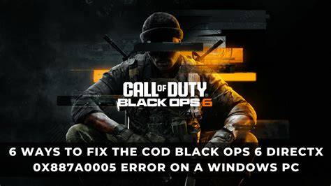Understanding the COD DirectX Error