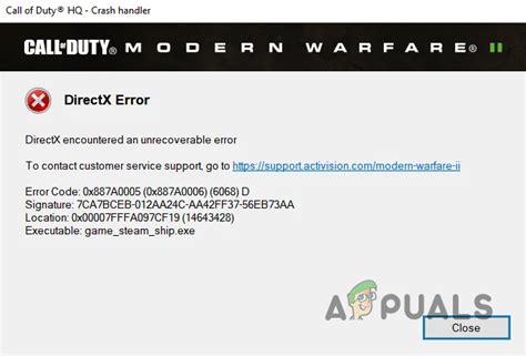 Understanding the DirectX Error in Call of Duty