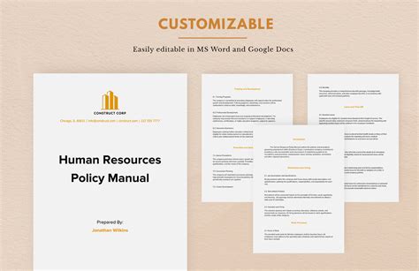 Hr Policy Template