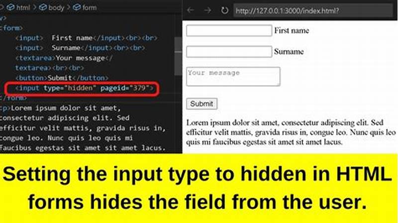 Html Form Hidden Input