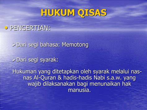Hukum Qisas