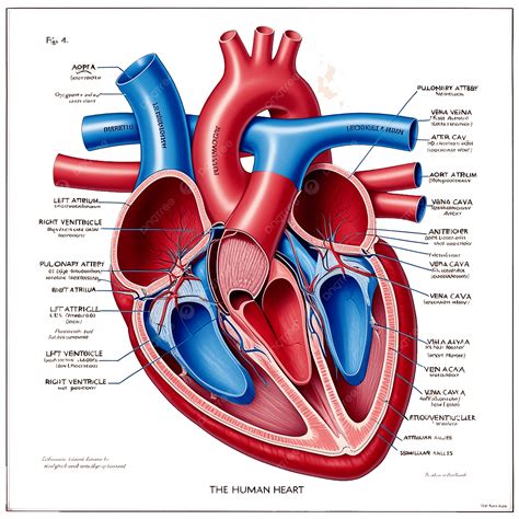 Human heart diagram