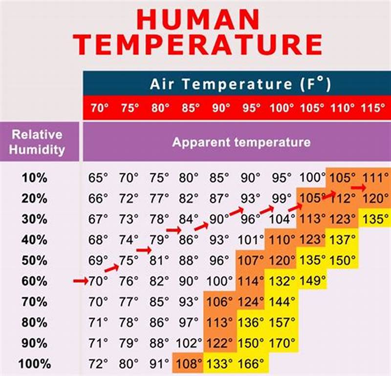 Humidity Temp Chart