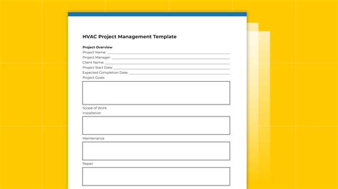 Hvac Project Management Templates