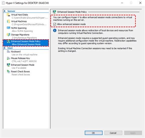 Hyper-V Enhanced Session Copy-Paste