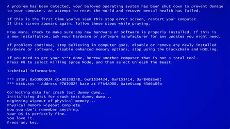 INTERNAL_POWER_ERROR Blue Screen of Death