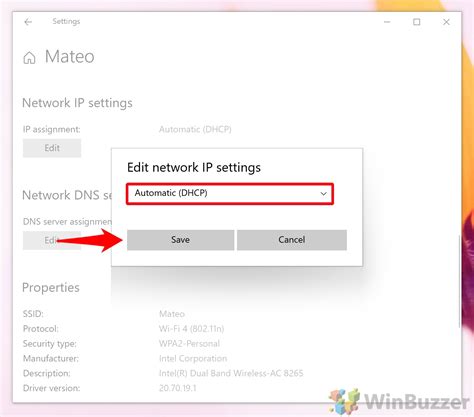IP Settings Edit Button Windows 10