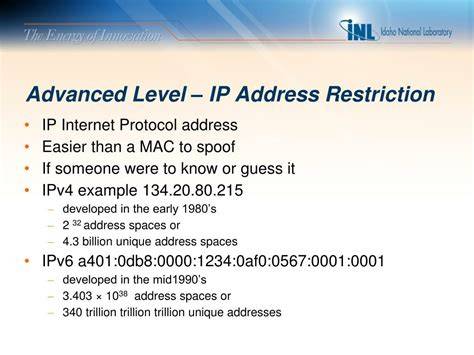 IP address restriction