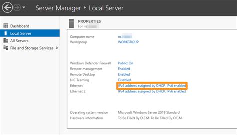 IPv6 Configuration Windows Server