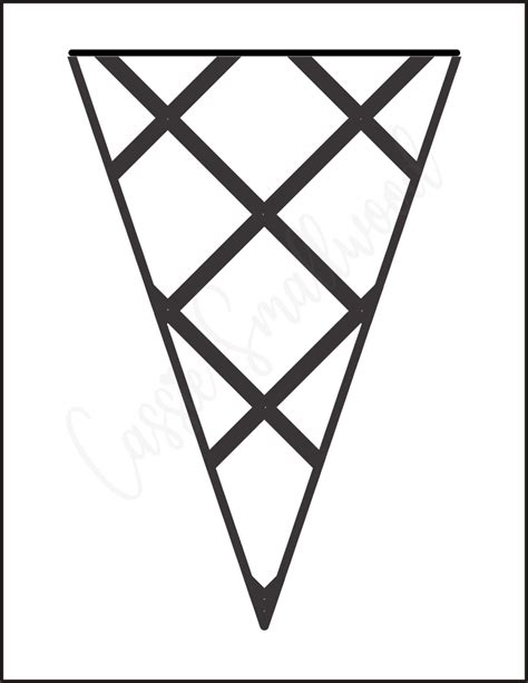 Ice Cream Cone Template