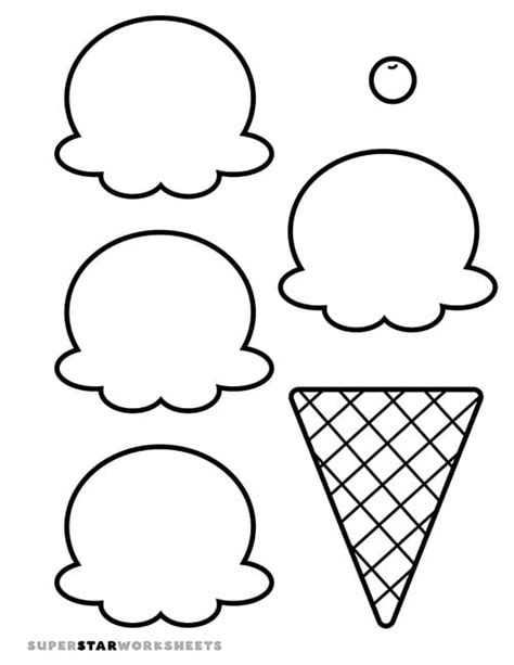 Ice Cream Scoop Template