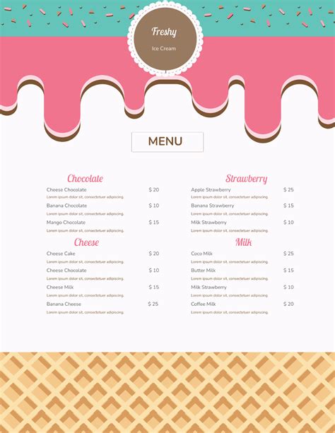 Ice Cream Template