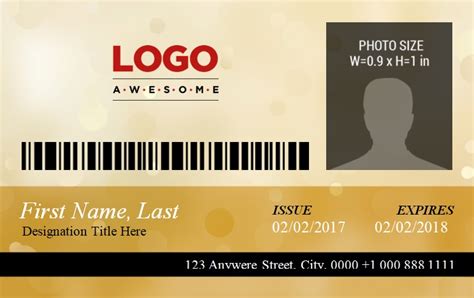 Id Badge Template Free Download