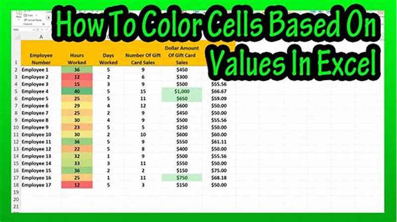 If Function In Excel For Coloring A Cell