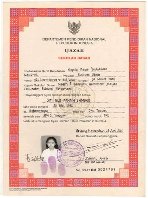 Ijazah SD