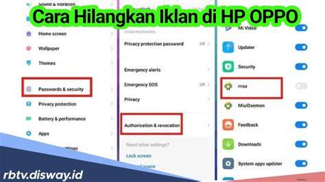 Iklan di HP OPPO