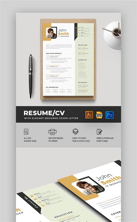 Illustrator Resume Templates