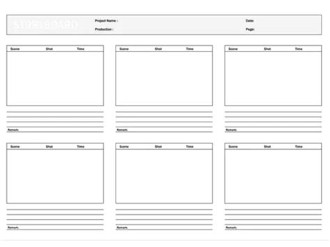 Illustrator Storyboard Template
