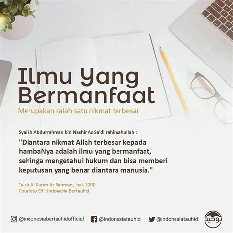 Ilmu yang Bermanfaat