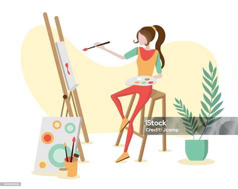 Ilustrasi Melukis