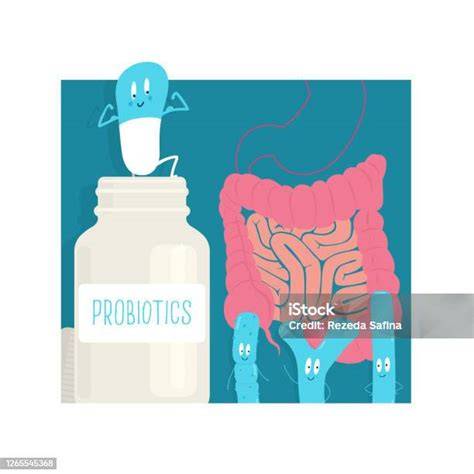 Ilustrasi Suplemen Probiotik