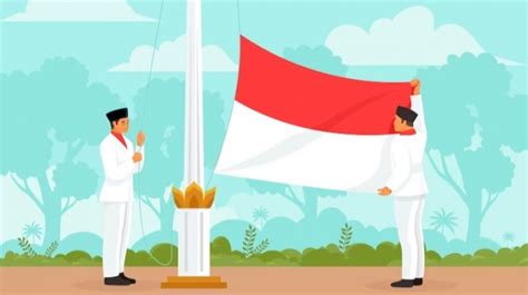 Ilustrasi Upacara Bendera