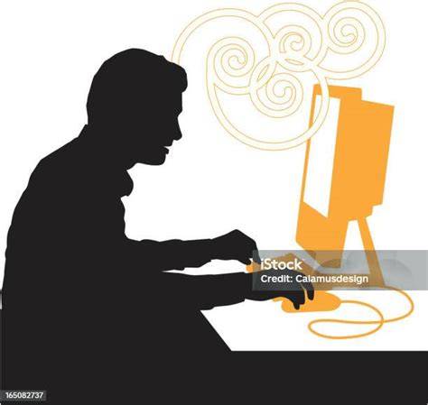Ilustrasi operator komputer