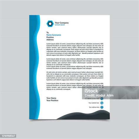 Ilustrasi template surat