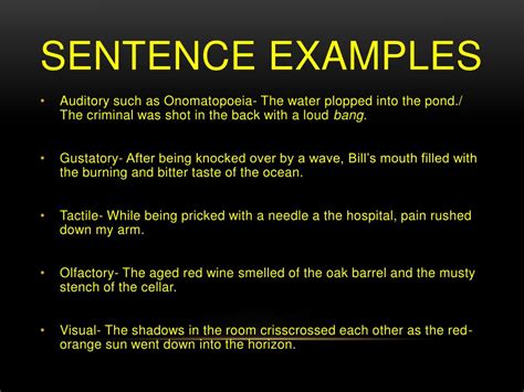 Examples Sentences