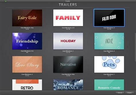 Imovie Trailer Templates
