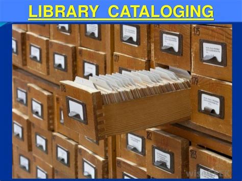 Importance Of Cataloging In Library