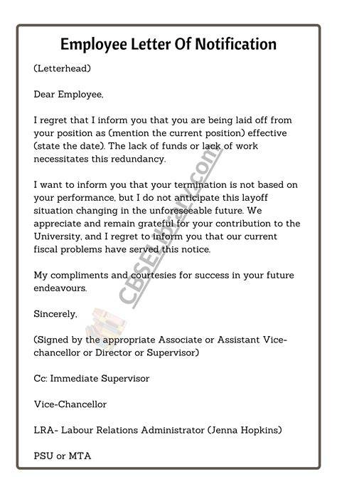Importance of Notification Letters