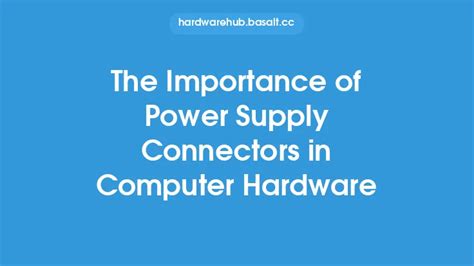 Importance of Power Supply