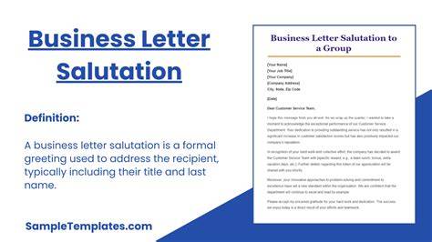 Importance of formal letter salutation