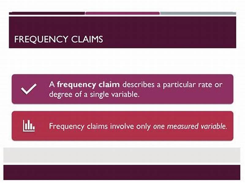 In A Frequency Claim Using