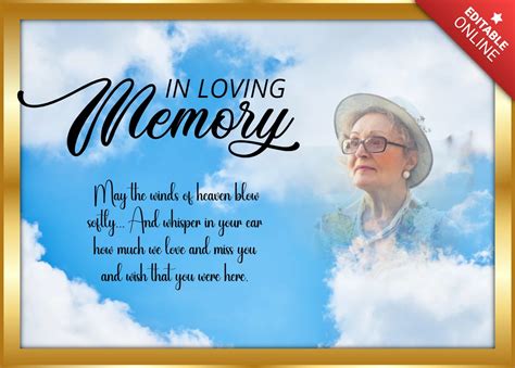 In Loving Memory Free Template