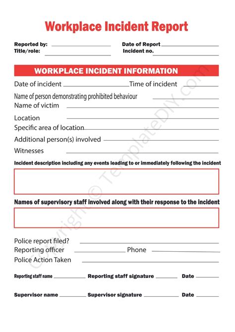 Incident Report Template